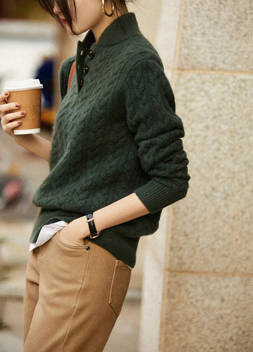Cosy relaxed ribbed jumper for women | Celeste -6