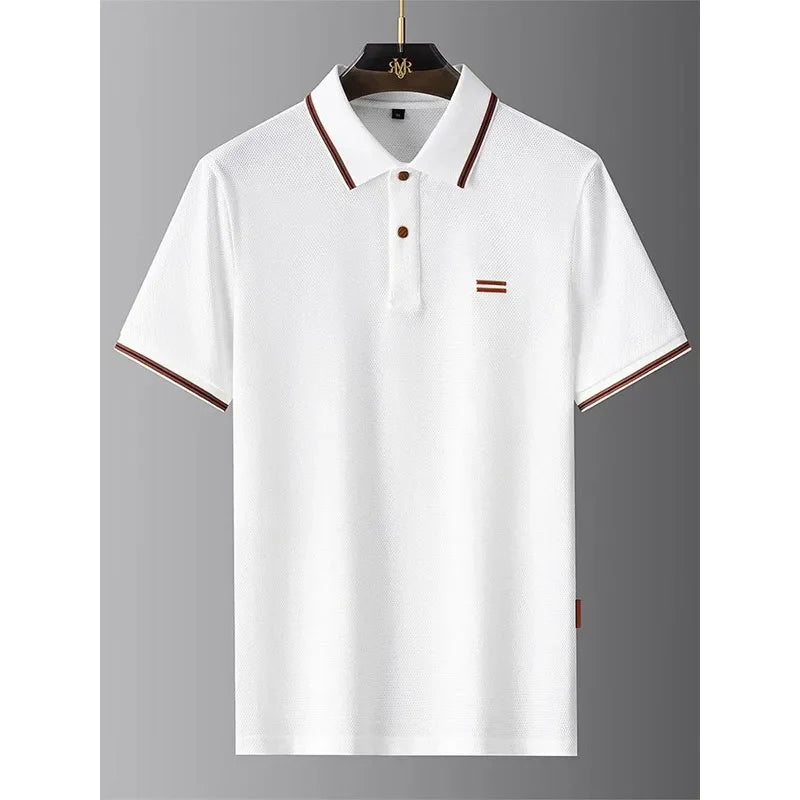 Refined everyday relaxed polo shirt for men | Mason Rae -5