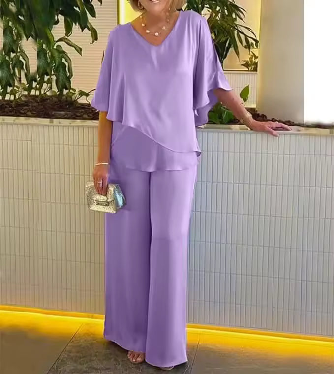 Classic versatile relaxed co-ord set for women | Camilla -2