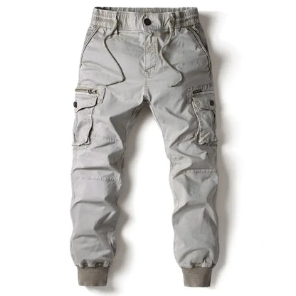 Classic utility relaxed cargo trousers for men -2