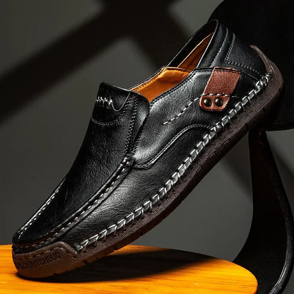 Classic elegant slip-on loafers for men | Milan -6