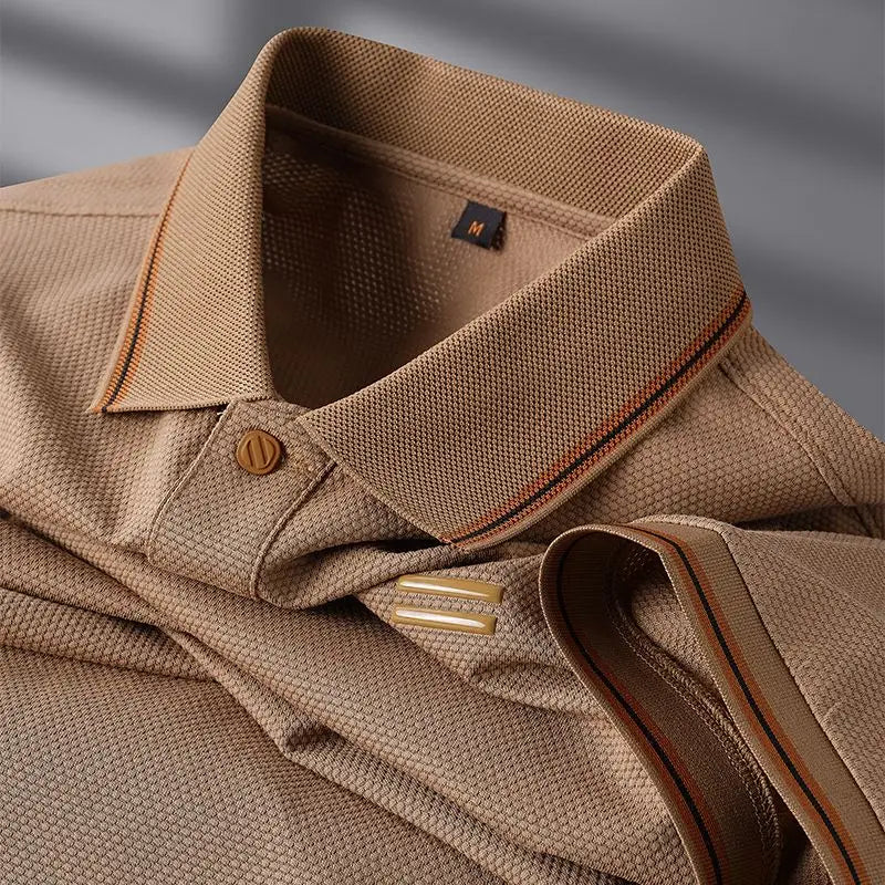 Refined everyday relaxed polo shirt for men | Mason Rae -6