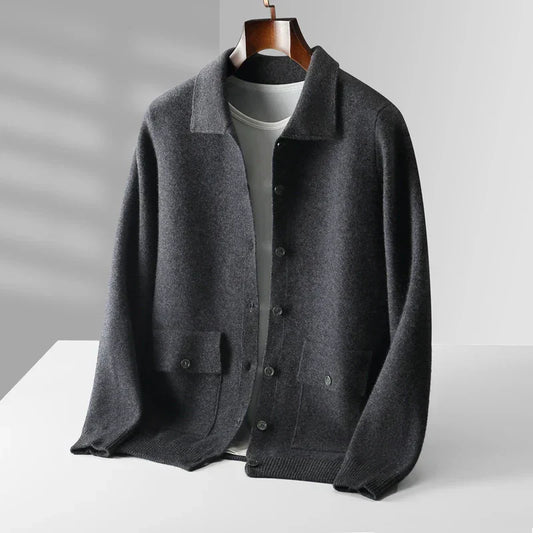 Classic cosy knit cardigan for men | Milano -1