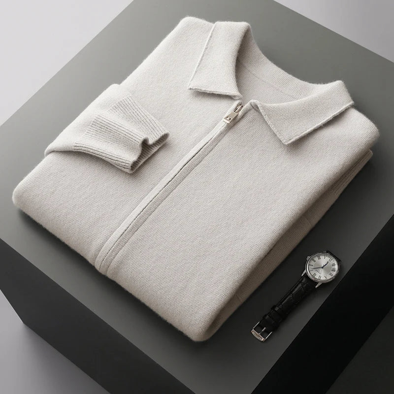 Cosy relaxed knit cardigan for men | Roma -8