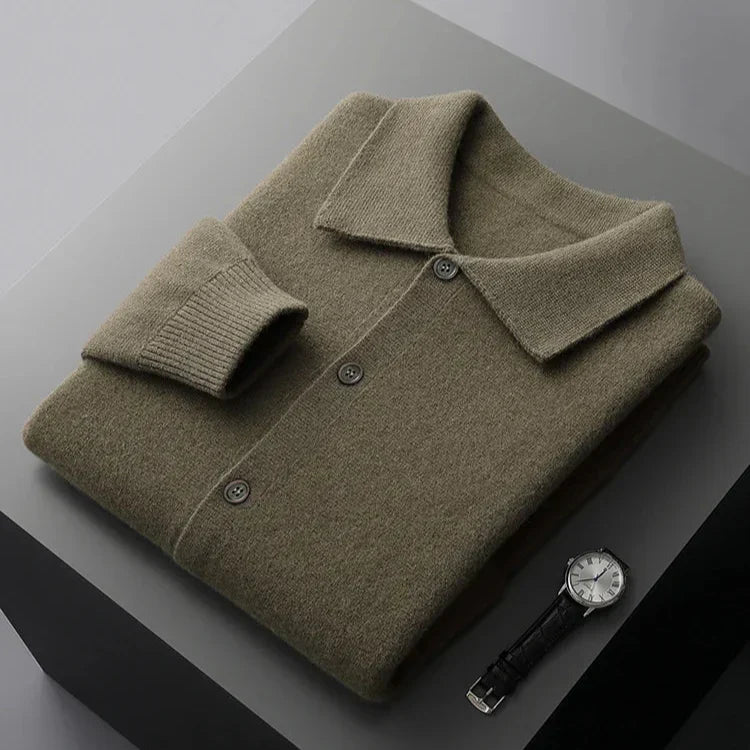 Classic cosy knit cardigan for men | Milano -3