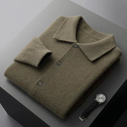 Classic cosy knit cardigan for men | Milano -3