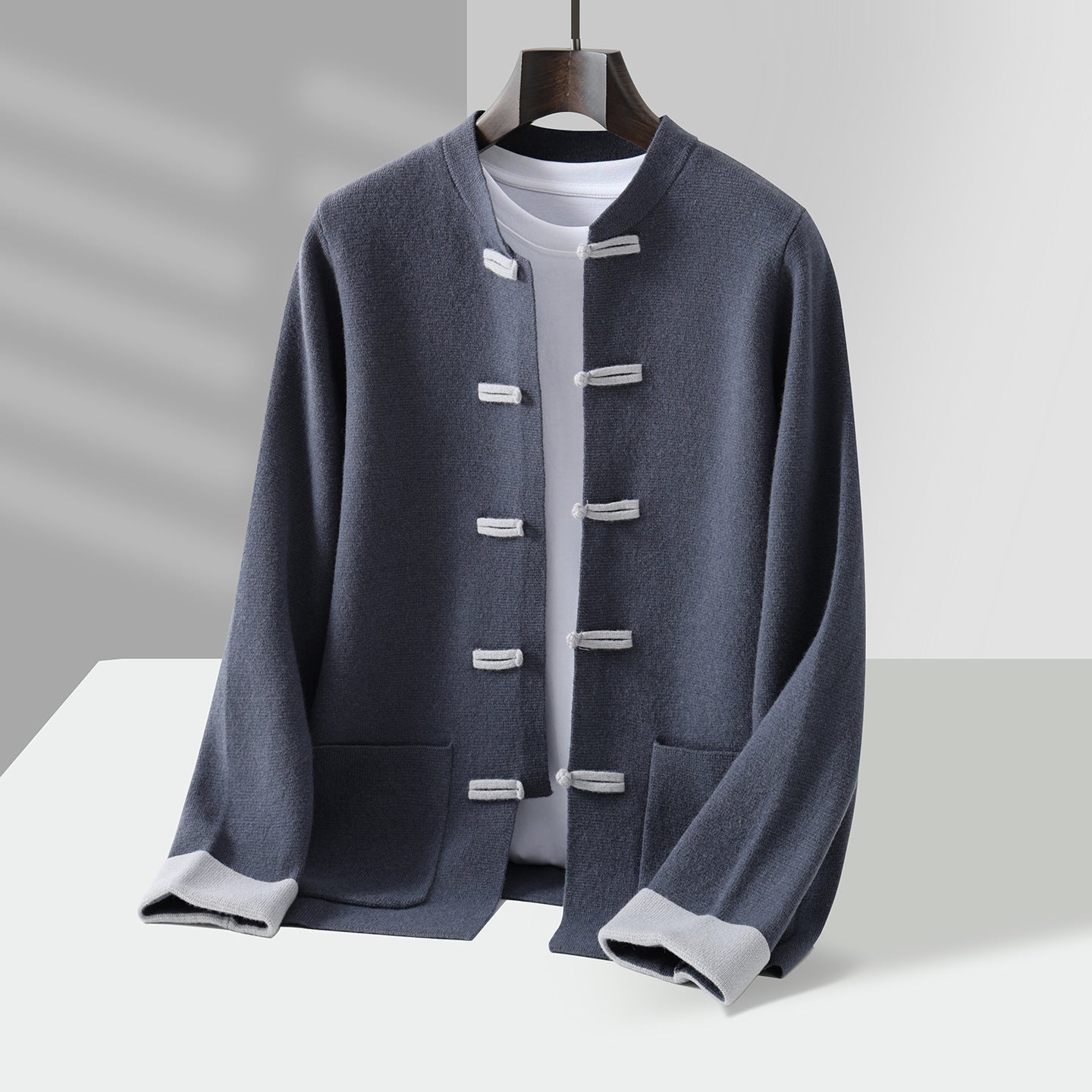 Cosy longline knit cardigan for men | Kairo -2