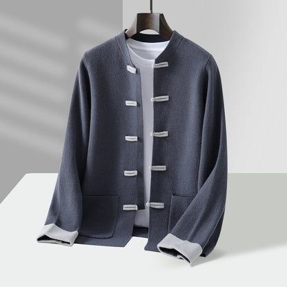 Cosy longline knit cardigan for men | Kairo -2