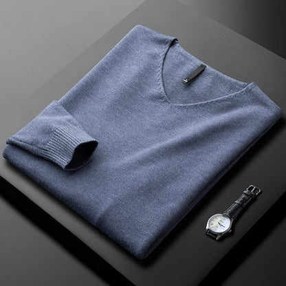 Classic cosy ribbed jumper for men | Harbour -3