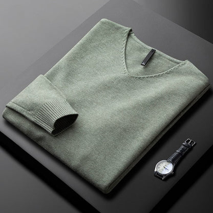 Classic cosy ribbed jumper for men | Harbour -1