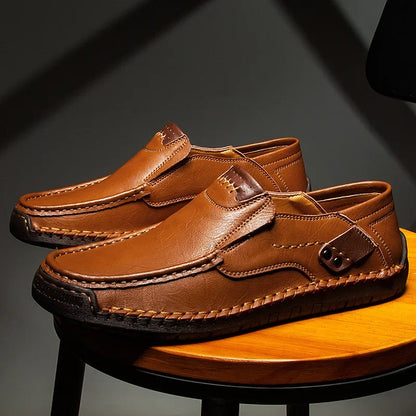 Classic elegant slip-on loafers for men | Milan -2