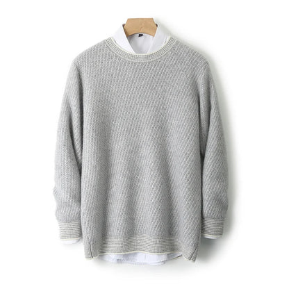 Classic knit ribbed jumper for men | Theo -6