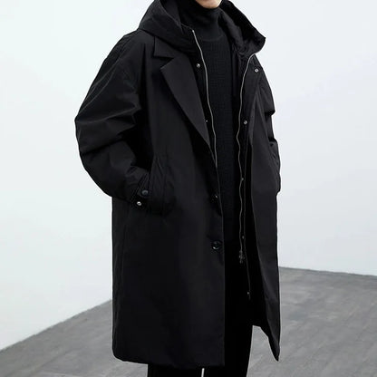 Classic refined longline overcoat for men | Kensington -10