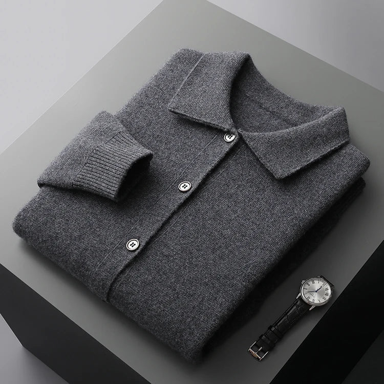 Classic cosy knit cardigan for men | Milano -2