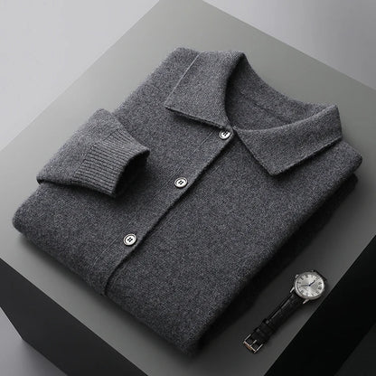 Classic cosy knit cardigan for men | Milano -2