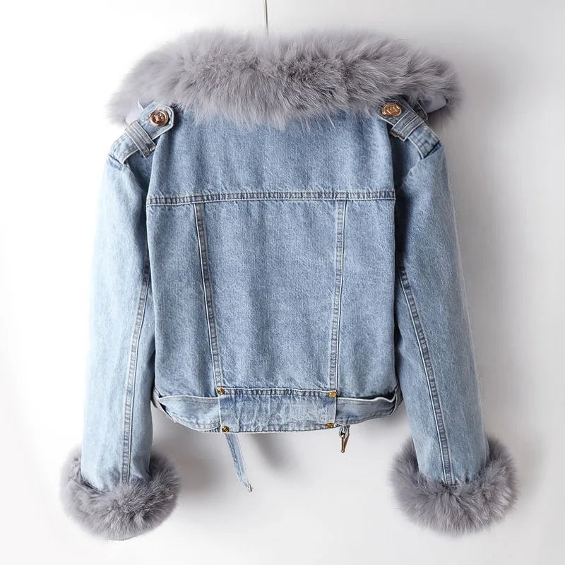 Cosy warm relaxed faux fur jacket for women | Phylicia -6