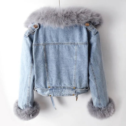 Cosy warm relaxed faux fur jacket for women | Phylicia -6