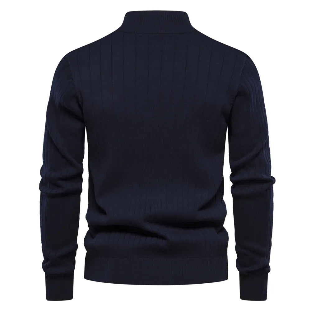 Cosy knit ribbed jumper for men | Zyric -9