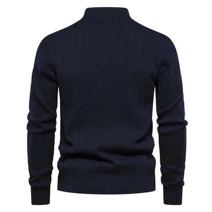 Cosy knit ribbed jumper for men | Zyric -9