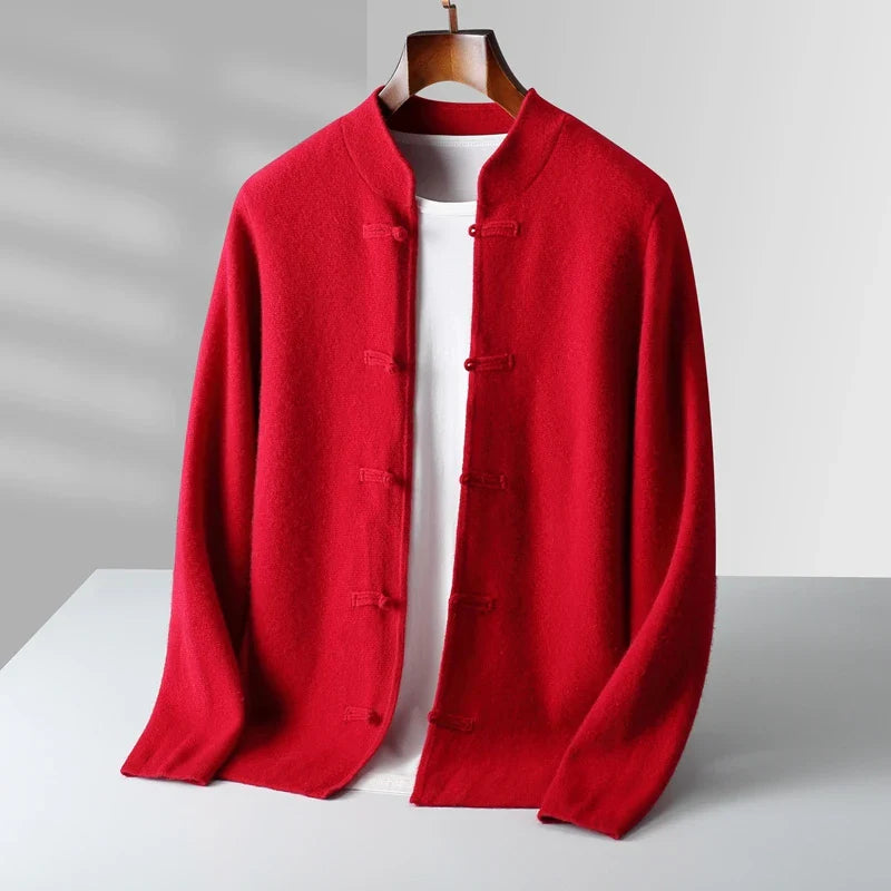 Relaxed longline knit cardigan for men | Rivor -7