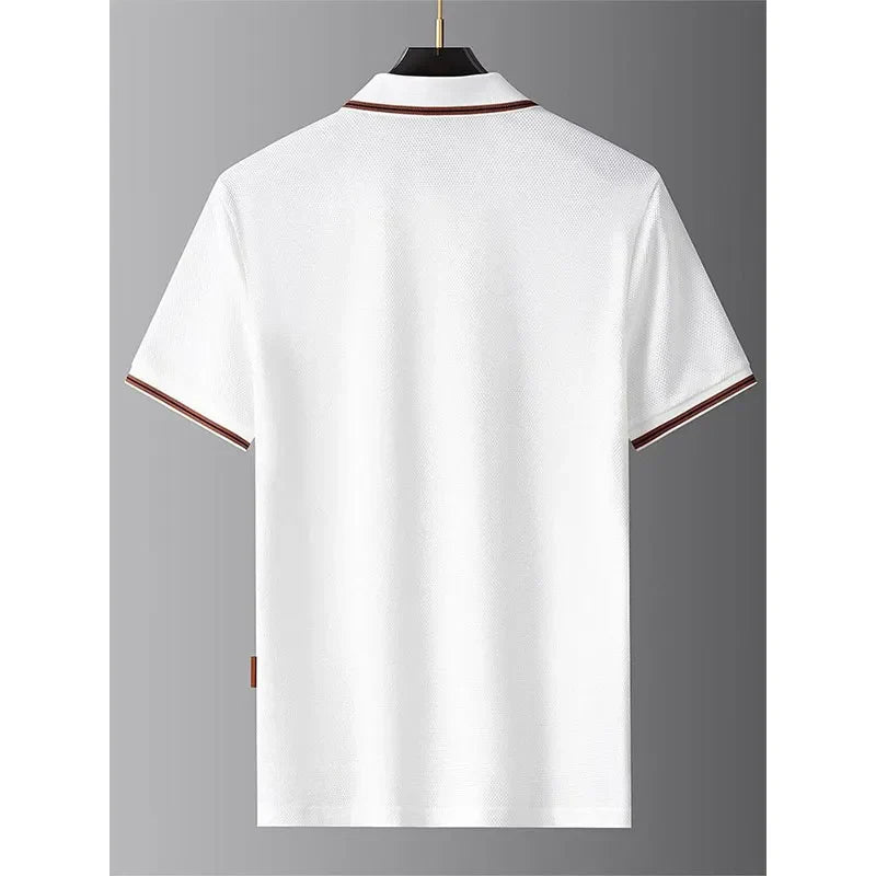 Refined everyday relaxed polo shirt for men | Mason Rae -4