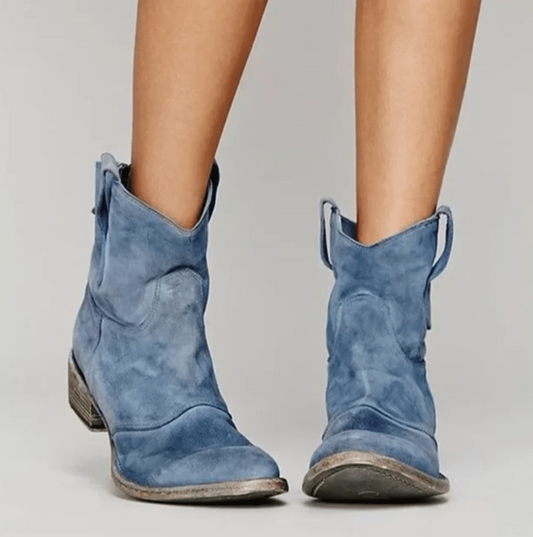 Comfortable rugged leather boots for women | Charlotte -1