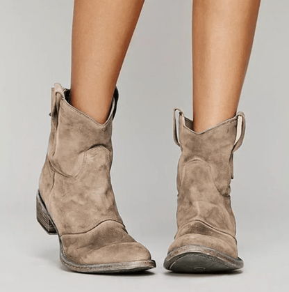 Comfortable rugged leather boots for women | Charlotte -2