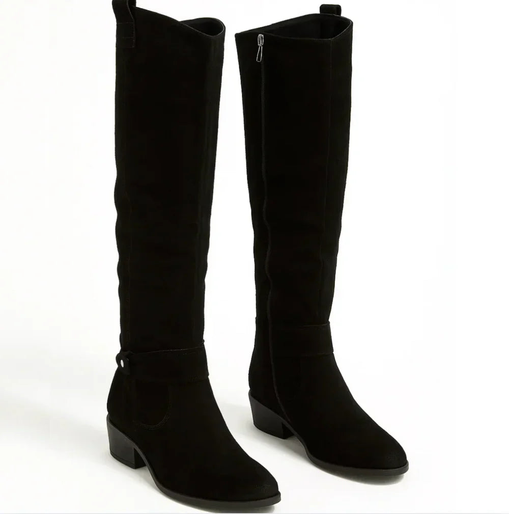 Comfortable rugged leather boots for women | Megan -11