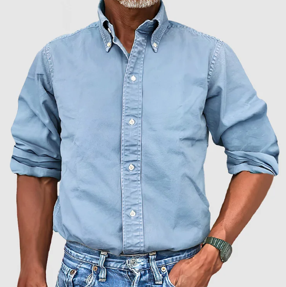 Classic smart relaxed shirt for men | Nelson -4
