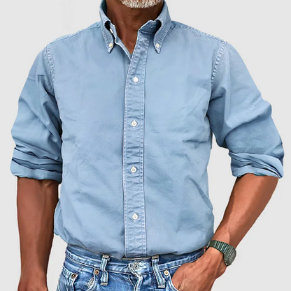 Classic smart relaxed shirt for men | Nelson -4
