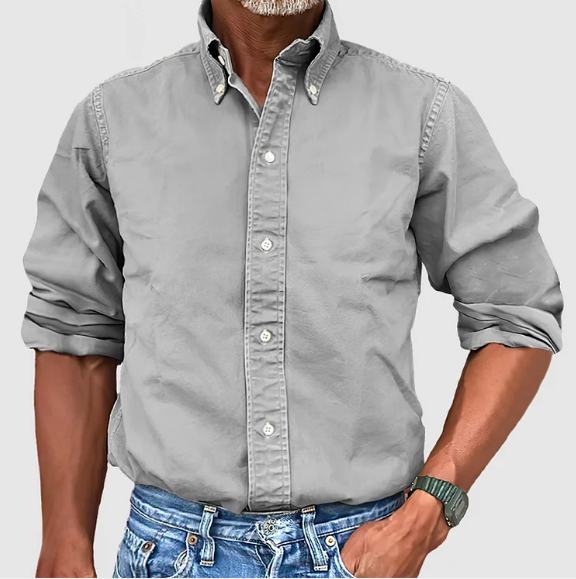 Classic smart relaxed shirt for men | Nelson -6