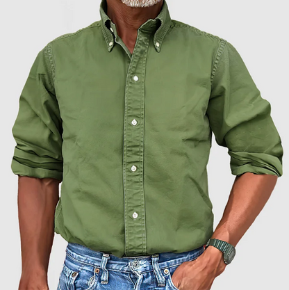 Classic smart relaxed shirt for men | Nelson -3
