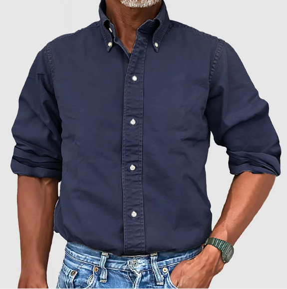 Classic smart relaxed shirt for men | Nelson -7