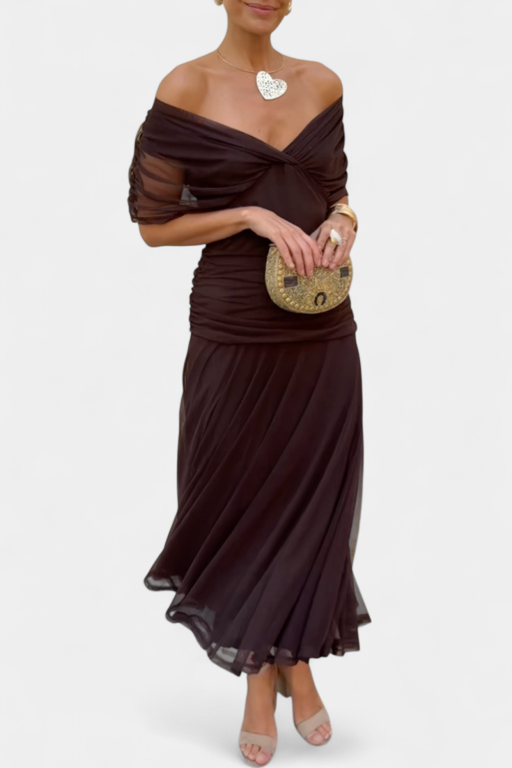 Elegant everyday relaxed maxi dress for women | Florendra -7