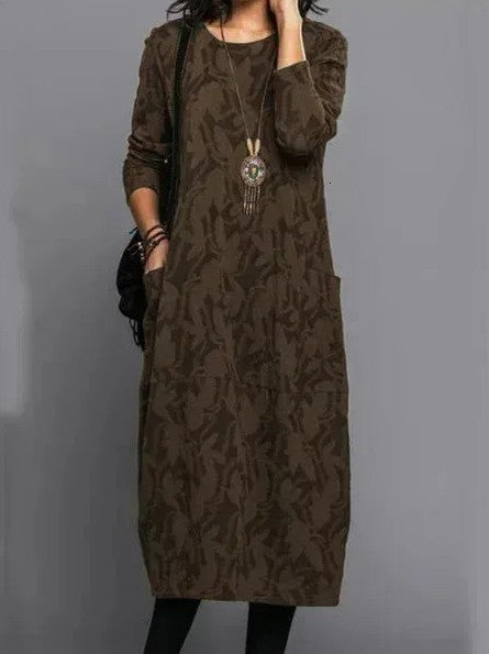 Elegant flowy everyday dress for women | Lunessa -7