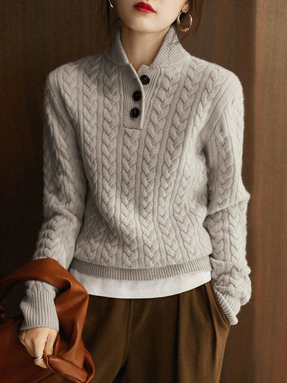 Cosy relaxed ribbed jumper for women | Celeste -8