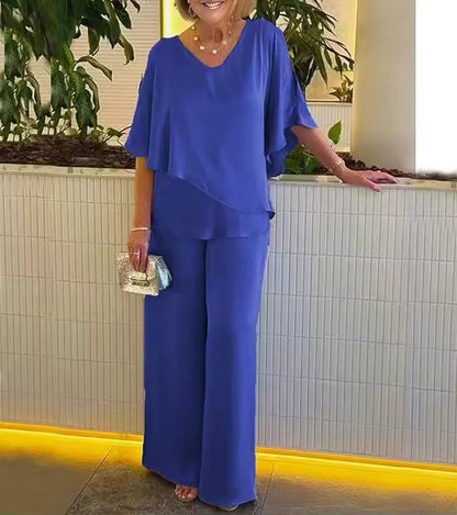 Classic versatile relaxed co-ord set for women | Camilla -1