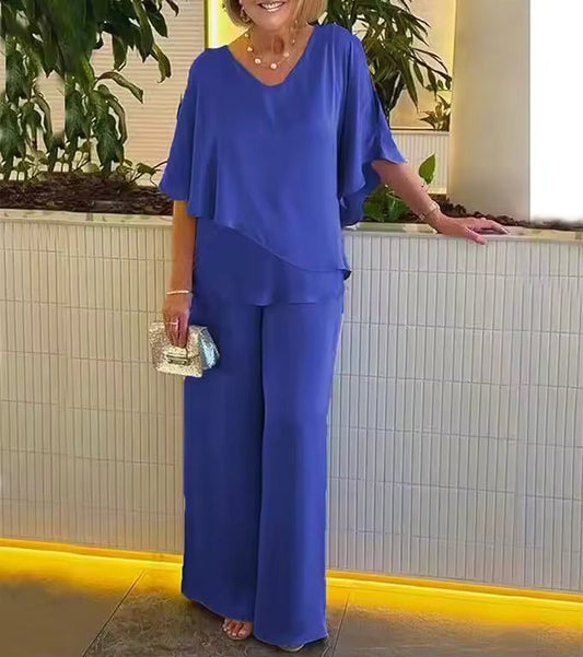 Classic versatile relaxed co-ord set for women | Camilla -1