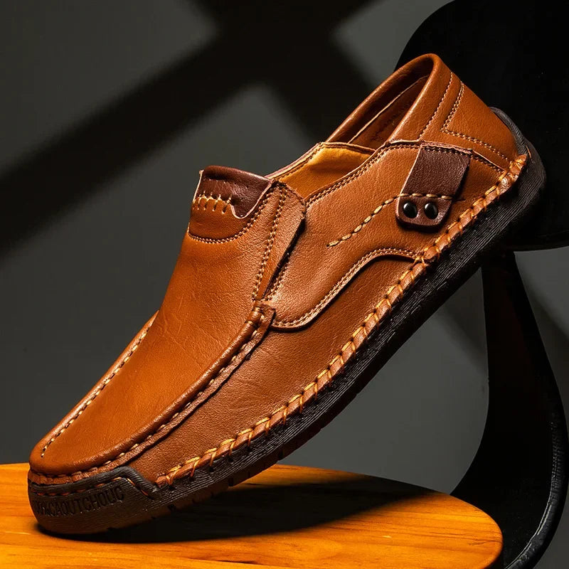 Classic elegant slip-on loafers for men | Milan -5