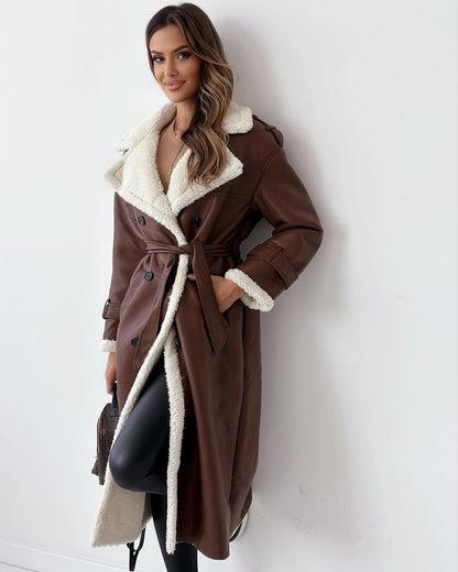 Warm tailored insulated coat for women | Monroe -6