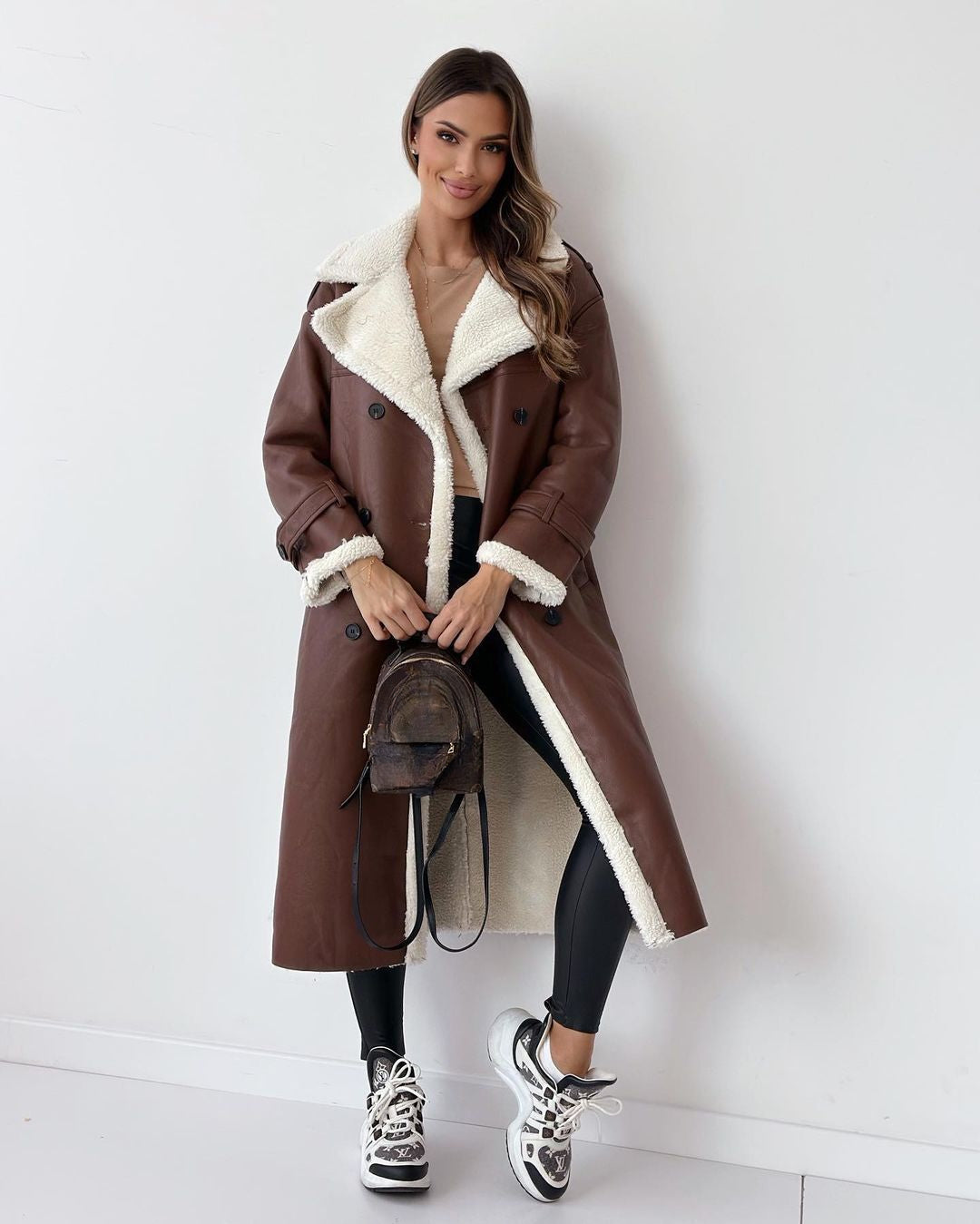 Warm tailored insulated coat for women | Monroe -10