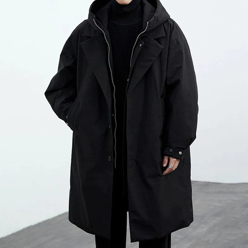 Classic refined longline overcoat for men | Kensington -8