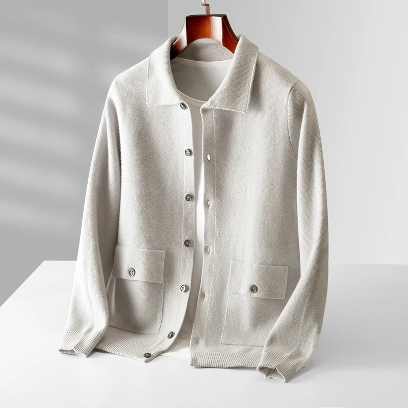 Classic cosy knit cardigan for men | Milano -10