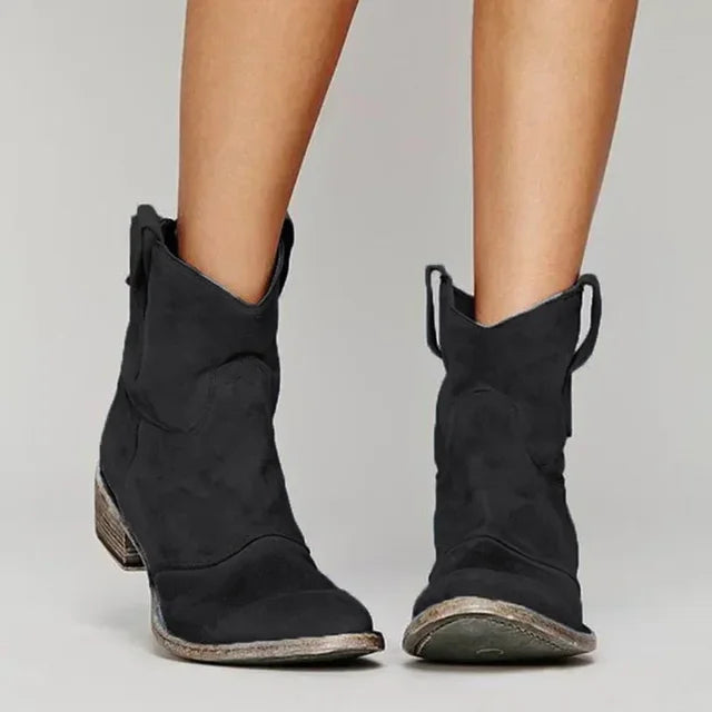 Classic rugged leather boots for women | Paloma -2