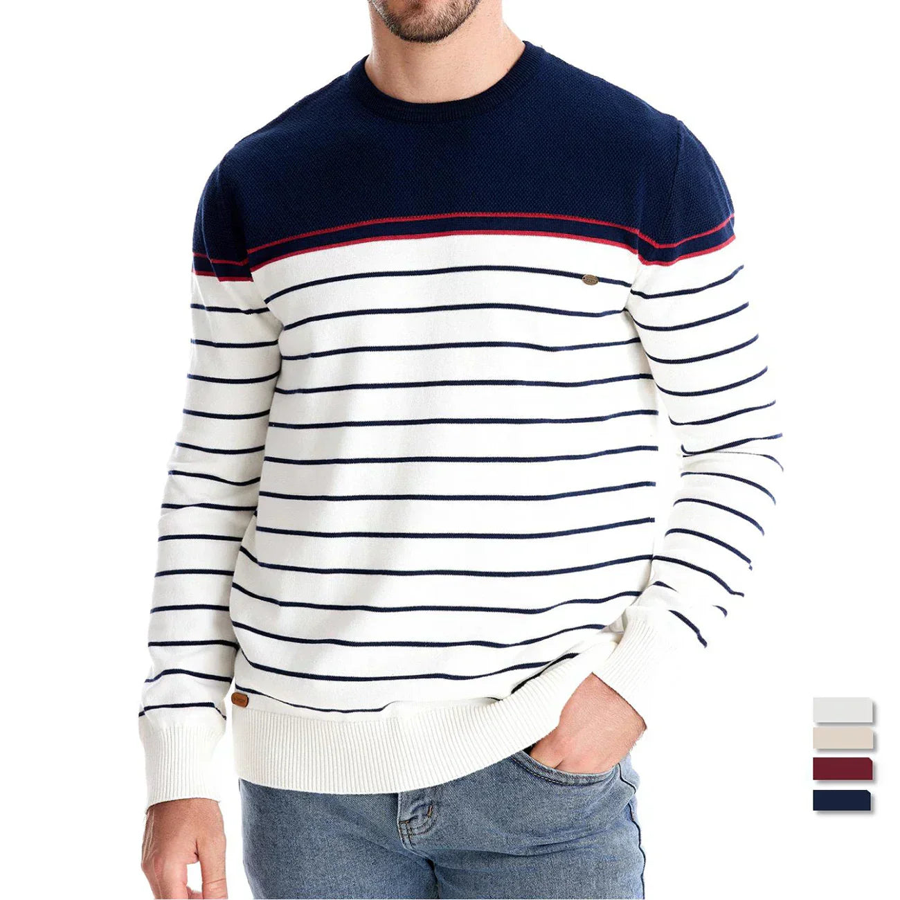 Classic relaxed knit jumper for men | Marvik -6