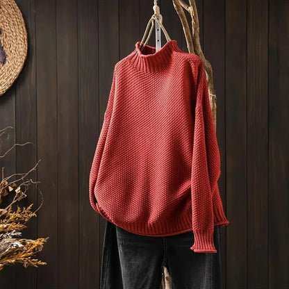 Classic relaxed knit jumper for women | Amara -5