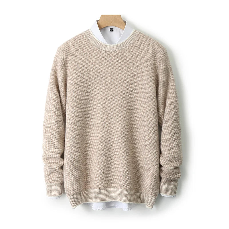 Classic knit ribbed jumper for men | Theo -5