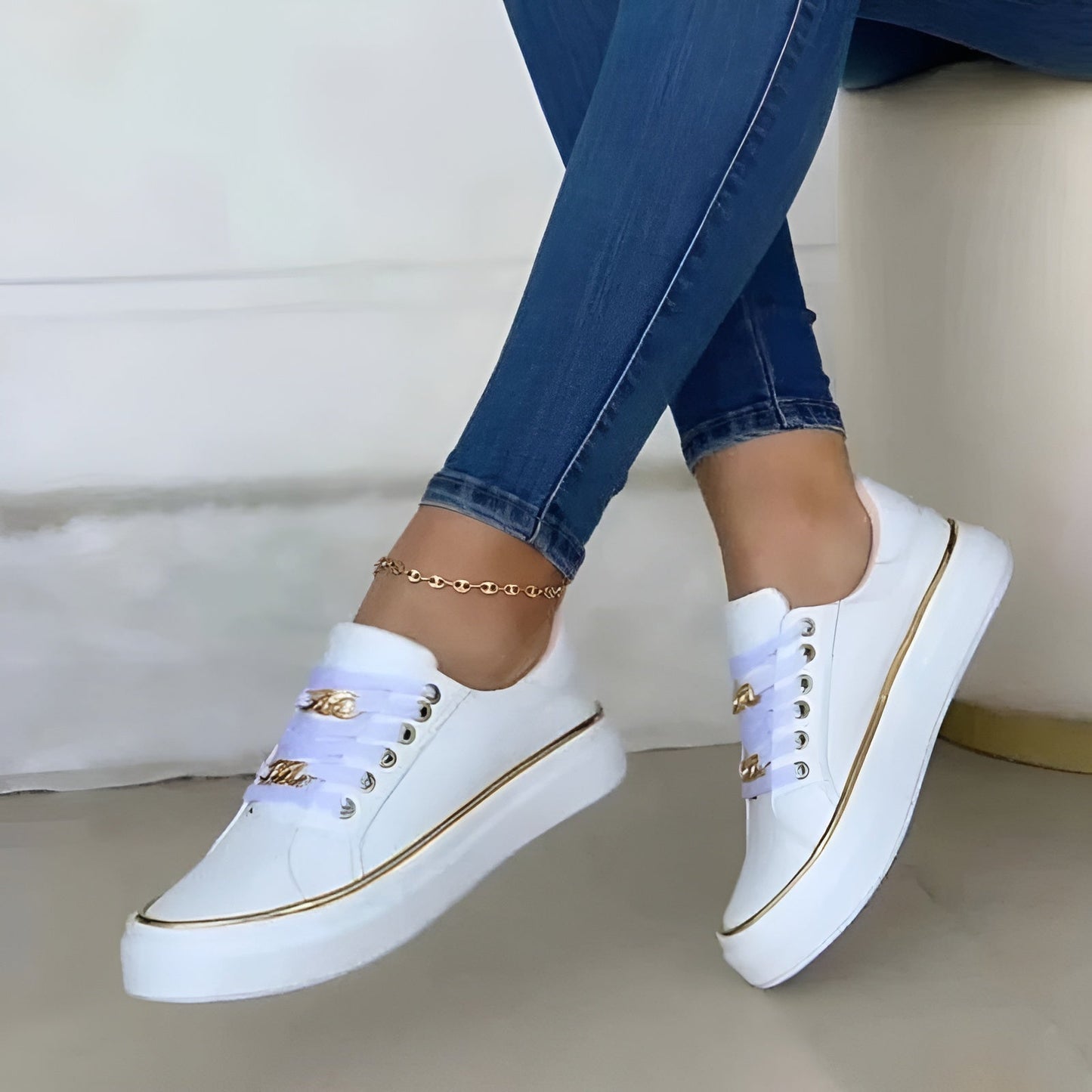 Comfortable everyday casual trainers for women | Aveline -5