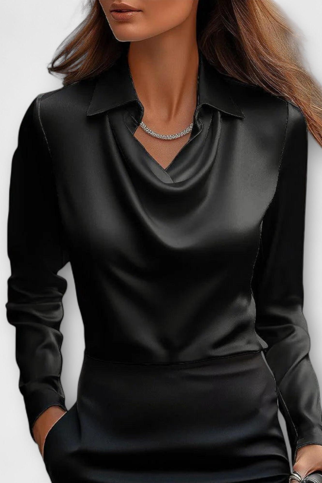 Classic elegant feminine blouse for women | Sofia -4