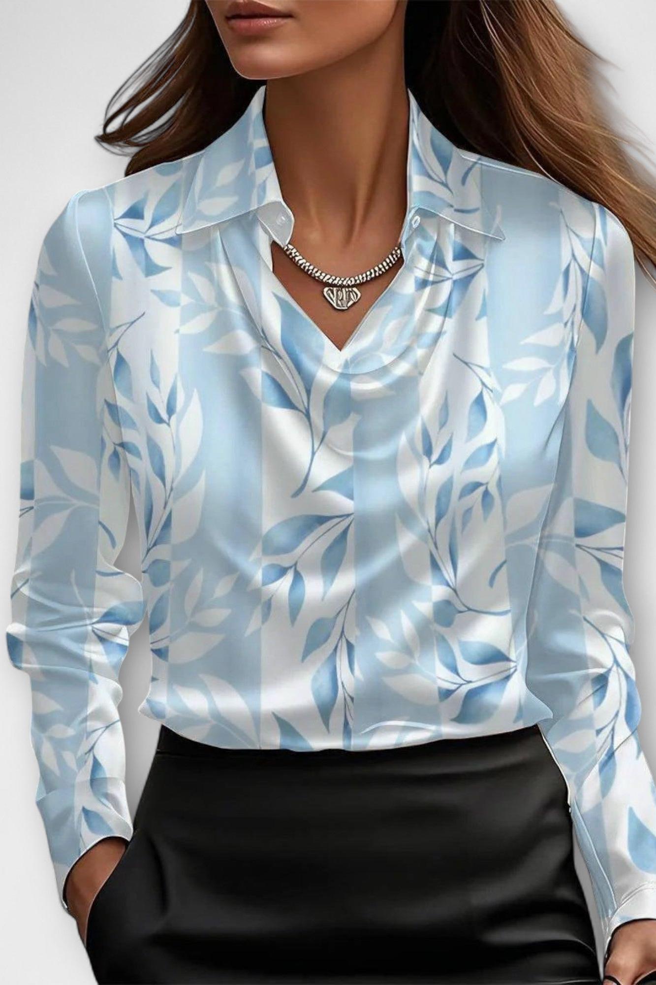 Classic elegant feminine blouse for women | Sofia -6